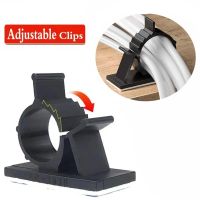 【Worth-Buy】 lswidq 10PCS Self-Adhesive Cable Organizer คลิปปรับโต๊ะลวด Fixed Clamp Line USB Cable Management Holder Home Car