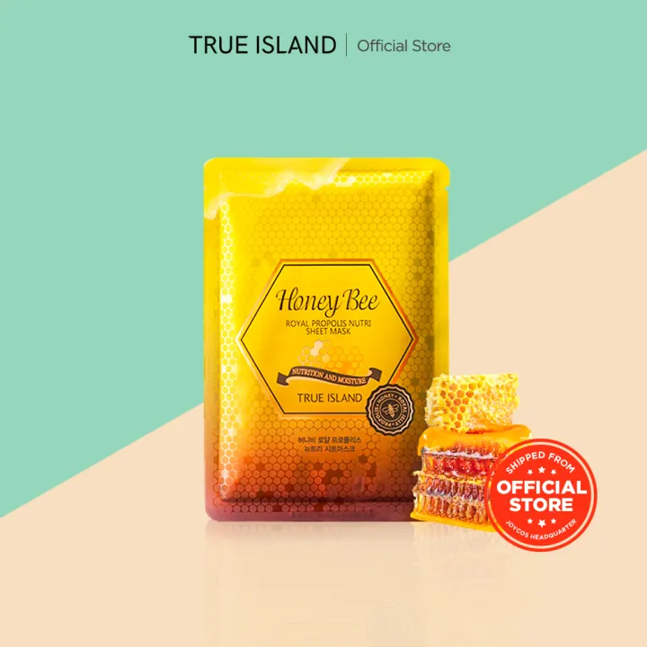 [JOYCOS] True Island Honey Bee Royal Propolis Nutri Sheet Mask 27ml ...