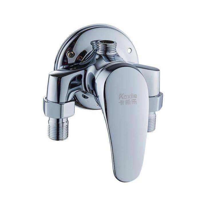 Temperature regulating water mixing valve faucet switch surface mounted