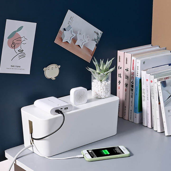 HEYMAN Cable Management Box Cable Storage Box Wire Storage Box Wire