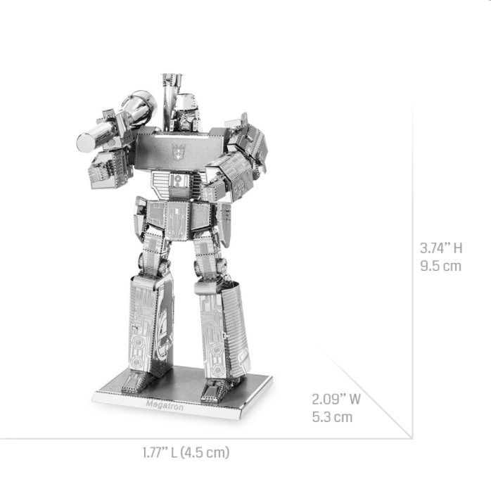 หุ่นโลหะ3มิติสุดสร้างสรรค์-โมเดลปริศนา3มิติลายเมกะตรอนทำมือปริศนาโลหะ