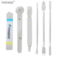 FIXFANS 6Pcs โลหะ Spudger Roller เครื่องมือแงะเปิดชุดสำหรับโทรศัพท์มือถือแล็ปท็อปซ่อมหน้าจอ Remover กรอบถอด