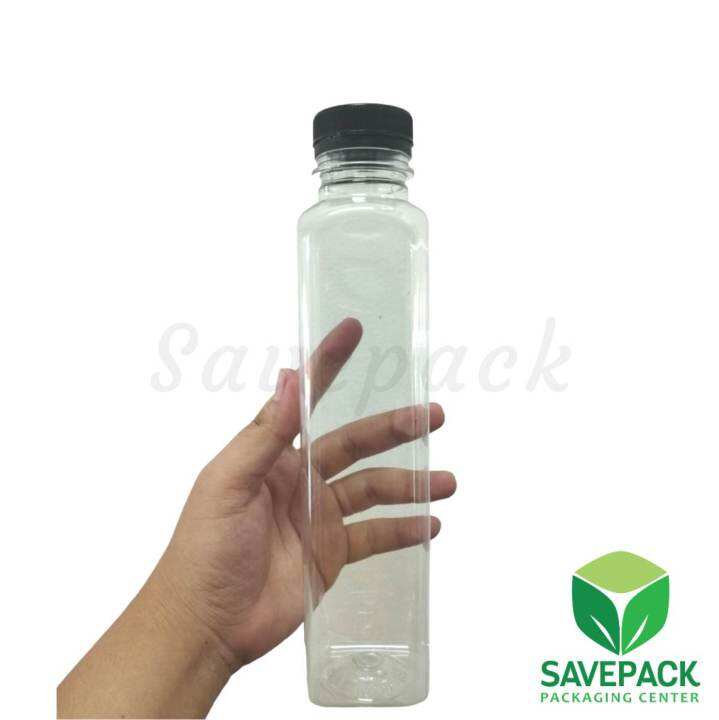 500ml Square Plastic Bottle, black lid Lazada PH