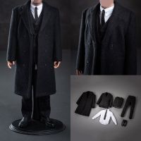 ✜ DAFTOYS F010 1/6 Mr. Ben Suit Trench Coat Clothes Set Overcoat Gentleman Suits Model Fits 12 quot; Male Action Figure Body Toy