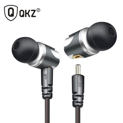 QKZ พร้อมไมโครโฟนหูฟังของแท้ DM4,เบส HIFI อินเอียร์หูฟังแบบมีสาย3.5มม. สำหรับ iPhone Xiaomi MP3ชุดหูฟังโทรศัพท์มือถืออเนกประสงค์