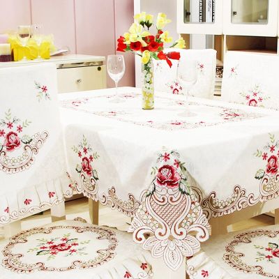 Luxurious TableCloth Art Household Lace Table European Table Cloth Simple Color Household TableCloths Dust Cover