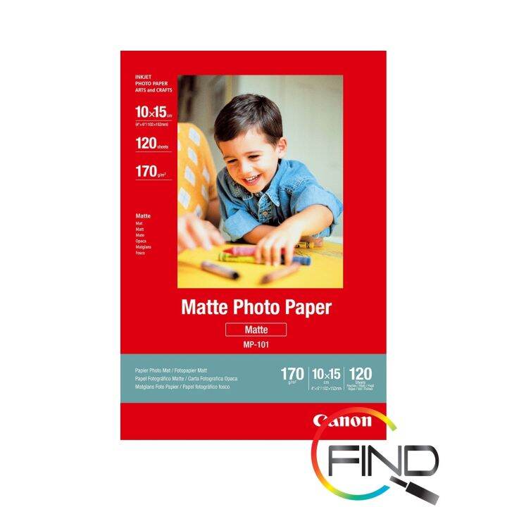 Canon MP101 4R (120 sheets) Matte Photo Paper (170g/m2) for Card and