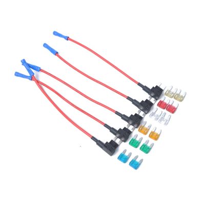Car accessories 5 x Mini Add-a-circuit Car Auto Low Profile Blade Style In-line Fuse Holder w/10A 15A 20Amp Fuses  Accessories