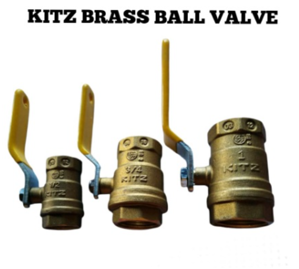 KITZ Original HEAVY DUTY BRASS BALL VALVE BRASS BALL VALVE SIZE 1/2 , 3