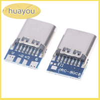 หัวเว่ย10ชิ้น USB 3.1ชนิด C คอนเนคเตอร์14ขาปลั๊กตัวเมียใส่ผ่านรู