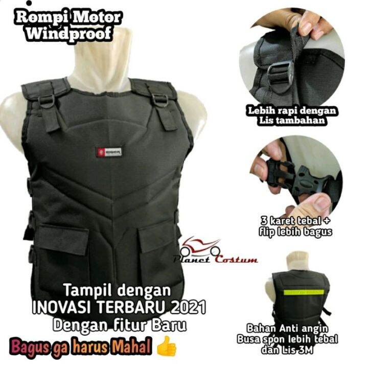 codtheresa-finger-hitam-the-latest-pc21-motorcycle-vest-windproof-the-latest-model-of-the-best-black-windproof-bikers-touring