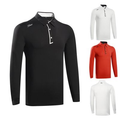 Golf mens sports ball clothing casual breathable comfortable T-shirt perspiration quick-drying long-sleeved top polo PING1 FootJoy Amazingcre XXIO J.LINDEBERG SOUTHCAPE Scotty Cameron1 Master Bunny❧