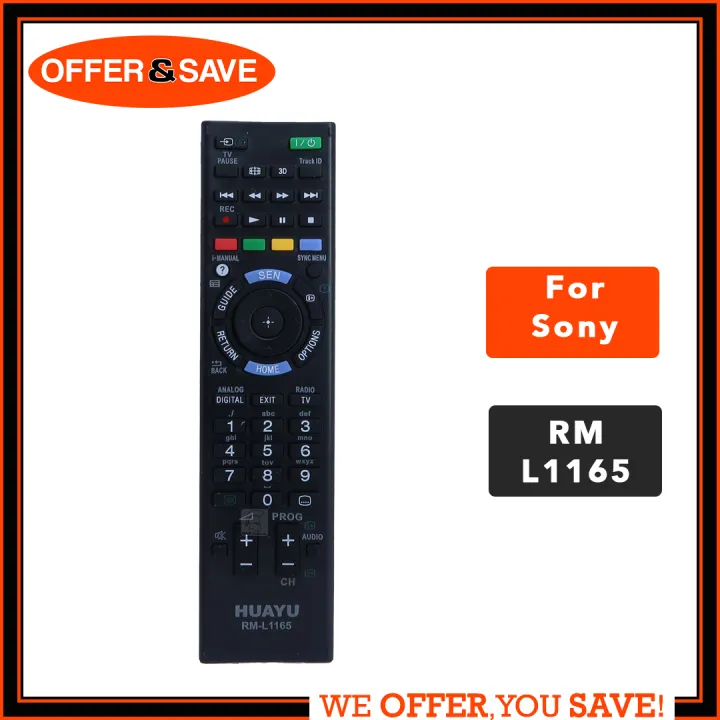 Sony Huayu Universal Remote Control for Lcd/Led TV (Rm L1165) | Lazada  Singapore