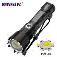 Strong Light P90 Flashlight Charging Super Bright Distant Light Outdoor Spotlight escopic Zoom High-power LED Torch