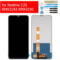 สำหรับ Realme C25 RMX3193 RMX3191สัมผัสหน้าจอ LCD หน้าจอดิจิตอล Full Assembly Replacement Repair Parts