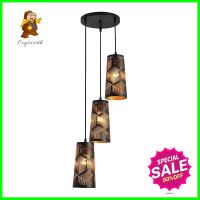 ไฟช่อ CST 2365-3 3 หัว สีดำCLUSTER PENDANT LAMP CST 2365-3 3-LIGHT BLACK **ด่วน ของมีจำนวนจำกัด**