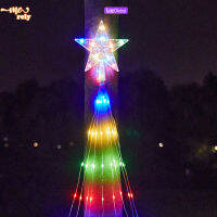 ไฟน้ำตกต้นคริสต์มาส8โหมด Led Star String Light สำหรับผ้าม่านหน้าต่าง Outdoor Garden Holiday Decoration