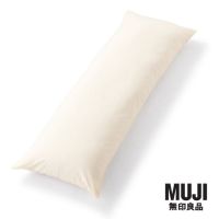 มูจิ หมอนข้างพร้อมปลอก - MUJI  Washable Polycotton Body Pillow with Cover (43 x 129 cm)