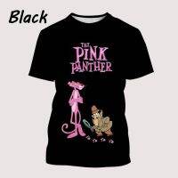 Pink Panther mens 100 %cotton round neck short-sleeved T-shirt animals tee