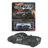 HOT WHEELS Elite 64 Collection -Benz 300 SL Graphite Grey สามารถเปิดและปิดประตูรถของเล่นเด็ก