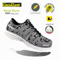 รองเท้าเซฟตี้ผ้าใบหัว composite ทรงสปอร์ต Rock River 9009 (grey color)