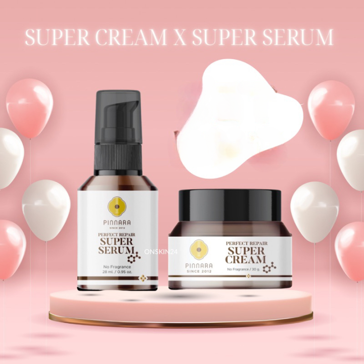 เซรั่มสูตรเข้มข้น-สูตรพิเศษ-จากพิณนารา-super-serum-amp-cream