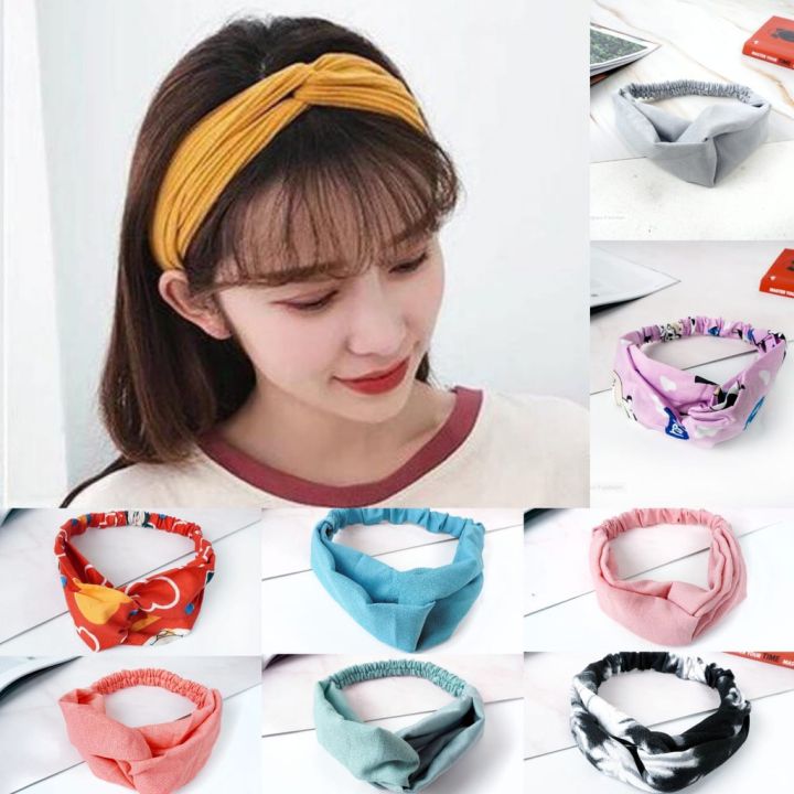 Elisa Bando Polos Salur Motif Bando Bandana Simpul Korea Lazada Indonesia 