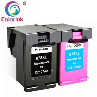 【Chat-support】 mjrtup ColoInk 2Pack 678XL หมึกเปลี่ยนสำหรับ678 Xl CZ107AA CZ108AA สำหรับ2648 4518 3548 1518 1018 4648 2548