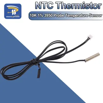 NTC 10K Ohm 1% 3950 Thermistor temperature sensor 5*30 Waterproof Probe 1m  Wire