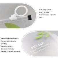 Ring Transparent Special File Test Pencil Three-Dimensional Pull Thickened Cartoon Zipper Bag