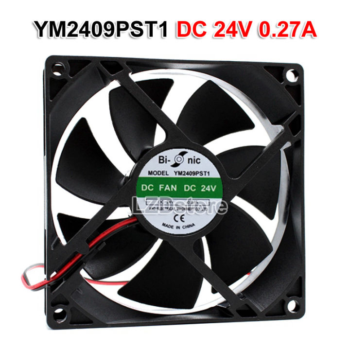 พัดลม-dc-ym2409pst1-1ชิ้น0-27a-24โวลต์9ซม-9025-90x2-5มม-เครื่องเชื่อมพัดลมทำความเย็น90-90-25มม