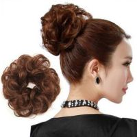 Women Fashion Curly Elastic Scrunchies Lady Hair Band Hairpiece Synthetic Sweet