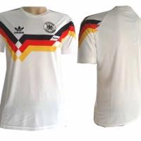 ❡™  1990 classic German home white jersey top German national team football