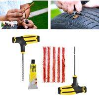 Car Tire Repair Tubeless Puncture Plug Tools with Rubber Strip Accessories