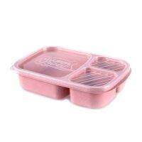 ▤ Lunch Box Microwave Safe Plastic Meal Boxes Portable Bento Box Separate 3 Slot Lunch Salad Fruit Food Container For Adults Kids