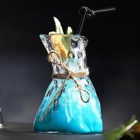 【CW】✖✗  Pleating Cocktail Glasses for Bar Glassware Wine Glass Restaurant Juice Cup Vase Ornaments