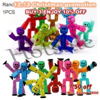 【hot sale】 ∋ B32 Fun Twisting Stickman Sucker Variety Small Robot Decompression Photography Toy