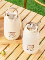 WORTHBUY Childrens Water Cup Large-Capacity Plastic Cup Men And Women Summer Leak-Proof Anti-Fall Cute Kettle Student Portable