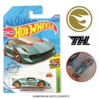 โมเดลรถเหล็ก Hotwheels รุ่น LAMBORGHINI SESTO ELEMENTO  ลิขสิทธิ์แท้ ล้อยาง STH ( SUPER TREASURE HUNT ) Hot wheels