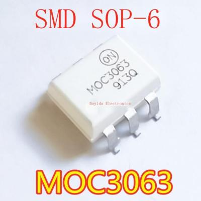 10Pcs SMD MOC3063นำเข้า SOP6 Optocoupler IC MOC3063 Optocoupler MOC3063SR2M