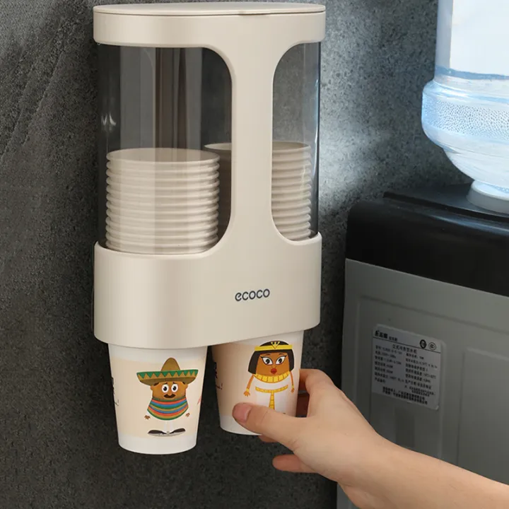 Water Dispenser Cup Holder Disposable Cup Holder Automatic Cup Storage