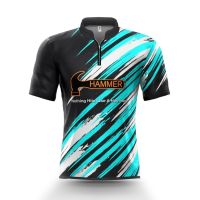 2023 New Fashion  Streak HAMMER Bowling POLO Shirt Jersey，Size: XS-6XL Contact seller for personalized customization of name and logo