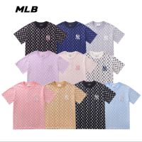 พร้อมส่ง!เสื้อยืดแขนสั้นลําลอง ปักลาย MLB แฟชั่นฤดูร้อน สไตล์คลาสสิก สําหรับผู้ชาย และผู้หญิง wyh