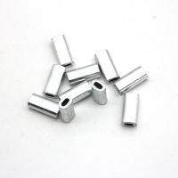 【CW】✼  Rompin 50pcs/lot Oval Aluminum Fishing Tube Wire Pipe Crimp Sleeves Accessories aluminum