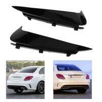 Pair Rear Bumper Side Vent Canard Cover Trim Replacement for C-Class W205 Sedan S205 AMG-Line 2015-2018 side