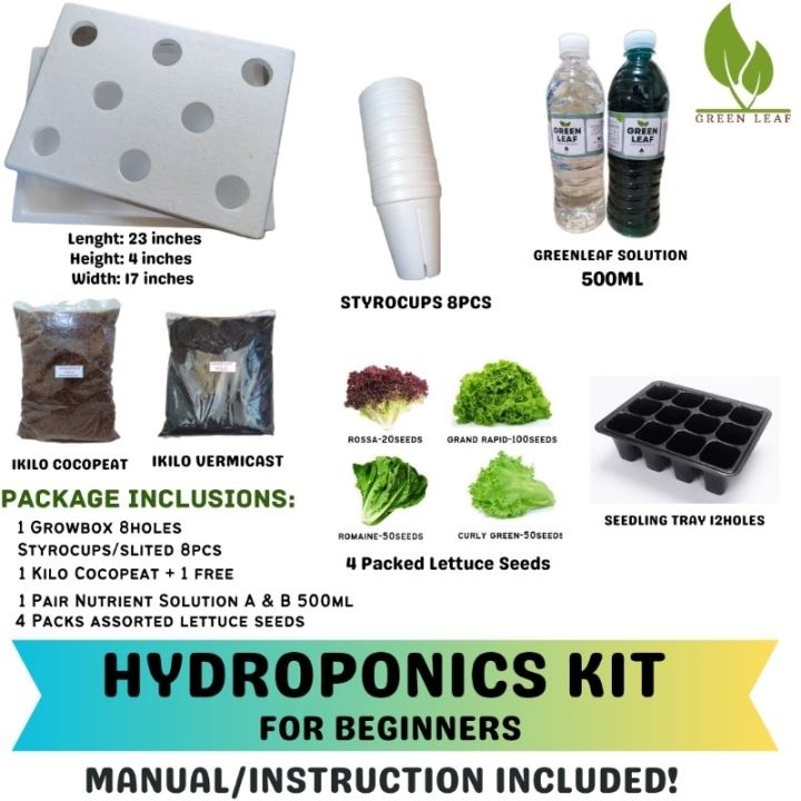 Complete Kratky Hydroponics Set for Beginners 2023(KATANIM BOX) | Lazada PH