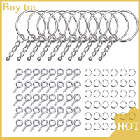 [Buytra] 220 pcs Key Ring กับ CHAIN JUMP Ring screw Eye Pins ชุดสำหรับเรซิ่น DIY crafts