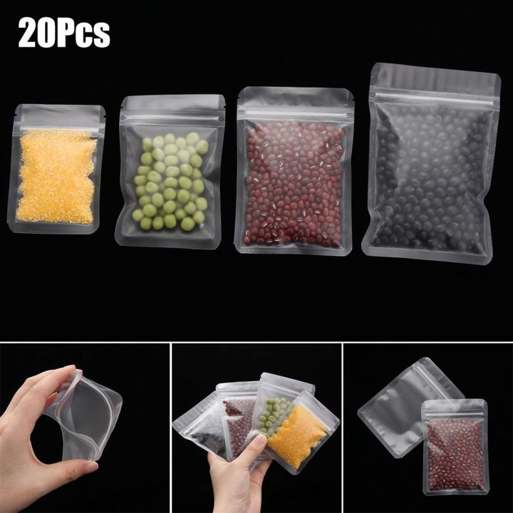 20-pcs-pack-waterproof-matte-transparent-storage-reclosable-pouches-packaging-bag-zipper