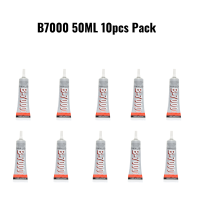 Zhanlida B7000 50ML Pack Of 10 Clear Contact Adhesive Repair Glue With Precision Applicator Tip