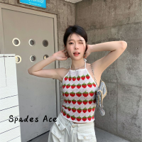 Spades Ace เสื้อครอป เสื้อยืด ชุดเซ็ทผู้หญิง วินเทจ ชิค นุ่มนวล แฟชั่น A99J2PZ 42Z231018